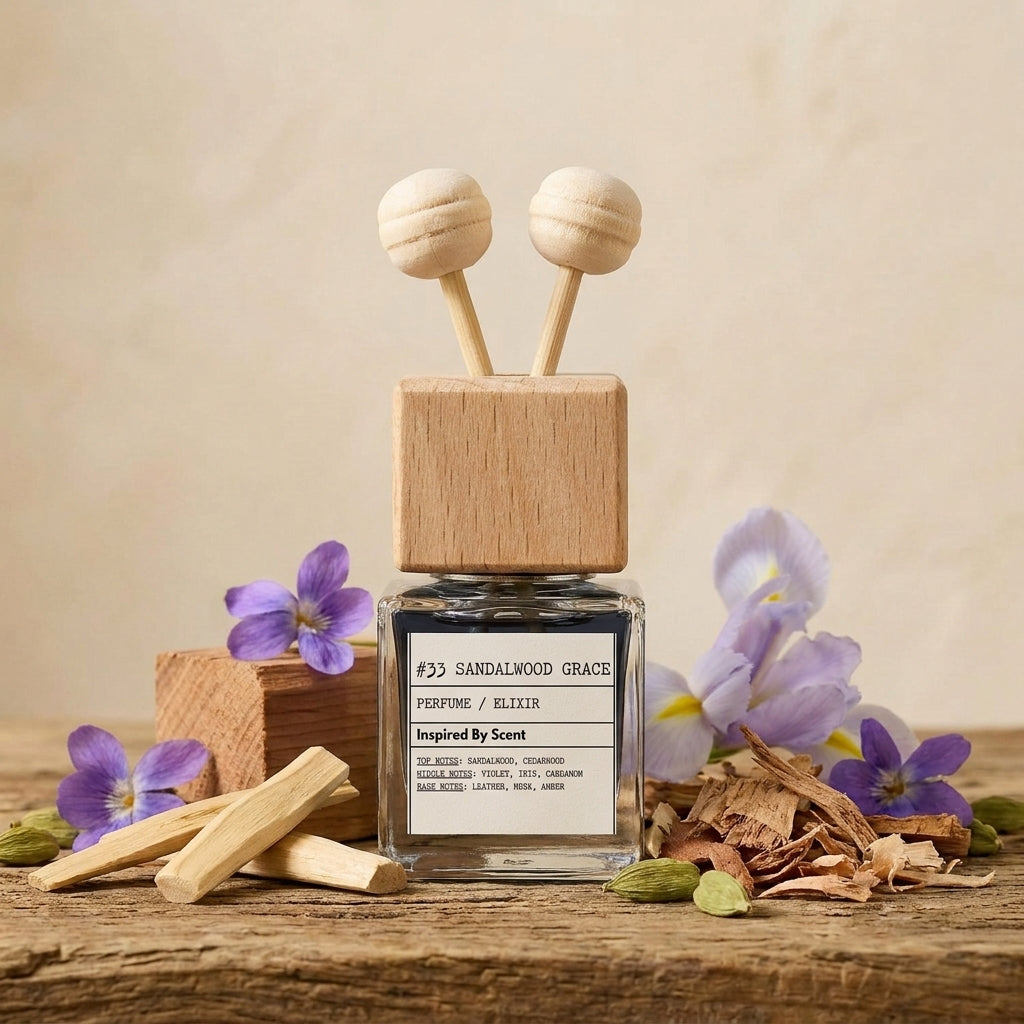 Car Air Freshener Inspired By Scent - Le Labo Santal, #33 Sandalwood Grace