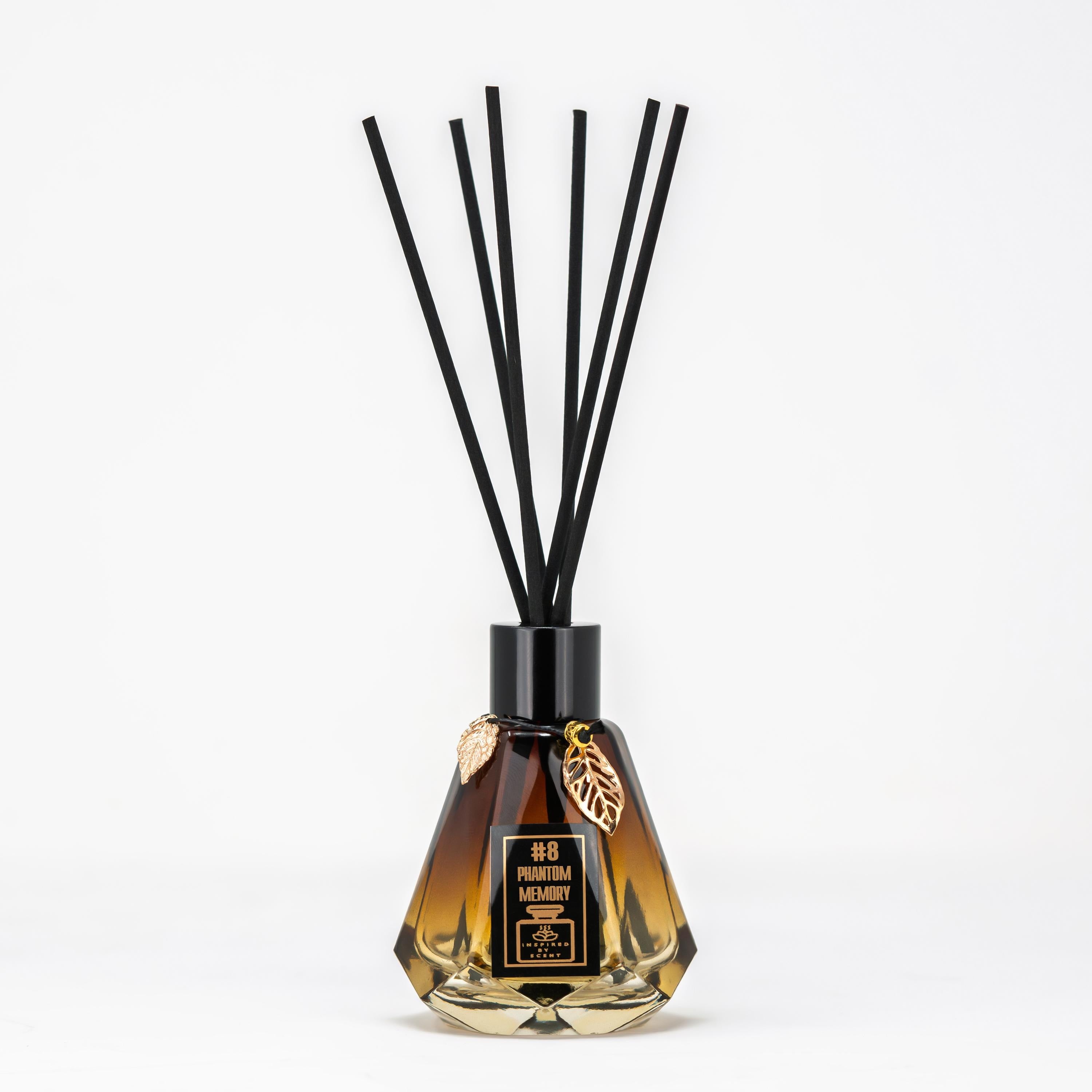 Inspired By Scent Black Phantm - "Memento Mori", #8 Phantom Memory Home Reed Diffuser, Custom Home Gift For Him, Handmade In New York