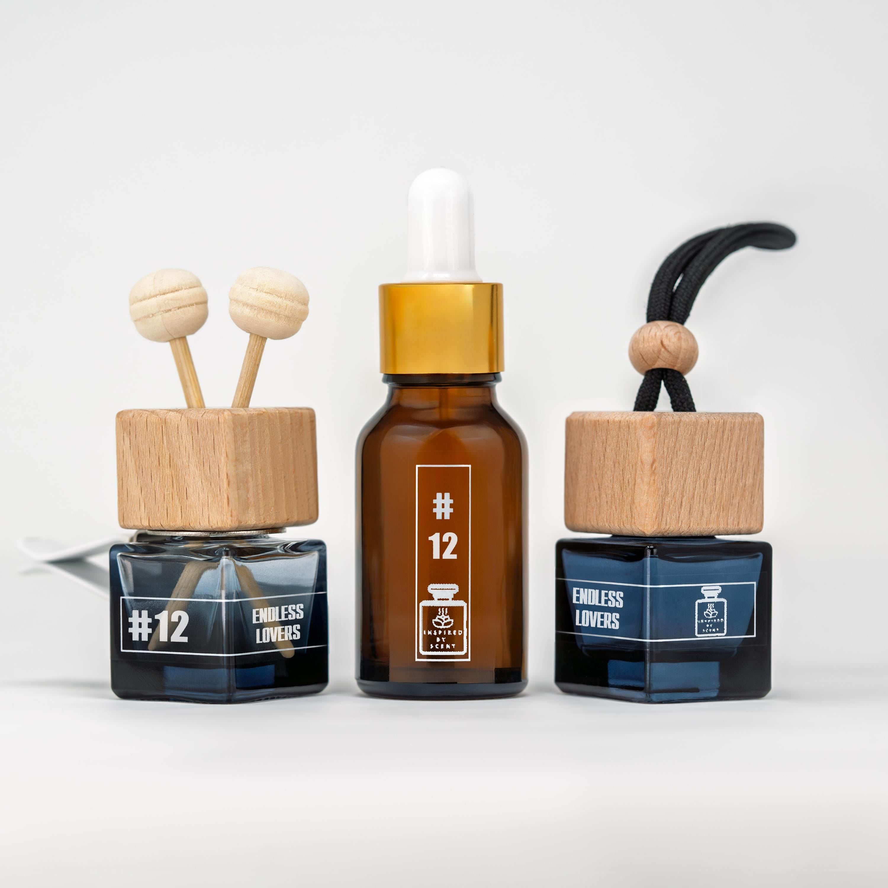 Inspired By Scent LOVERS, #12 Endless Lovers Car Air Freshener, Custom Unisex Car Diffuser Gift For Him For Her, Handmade In New York