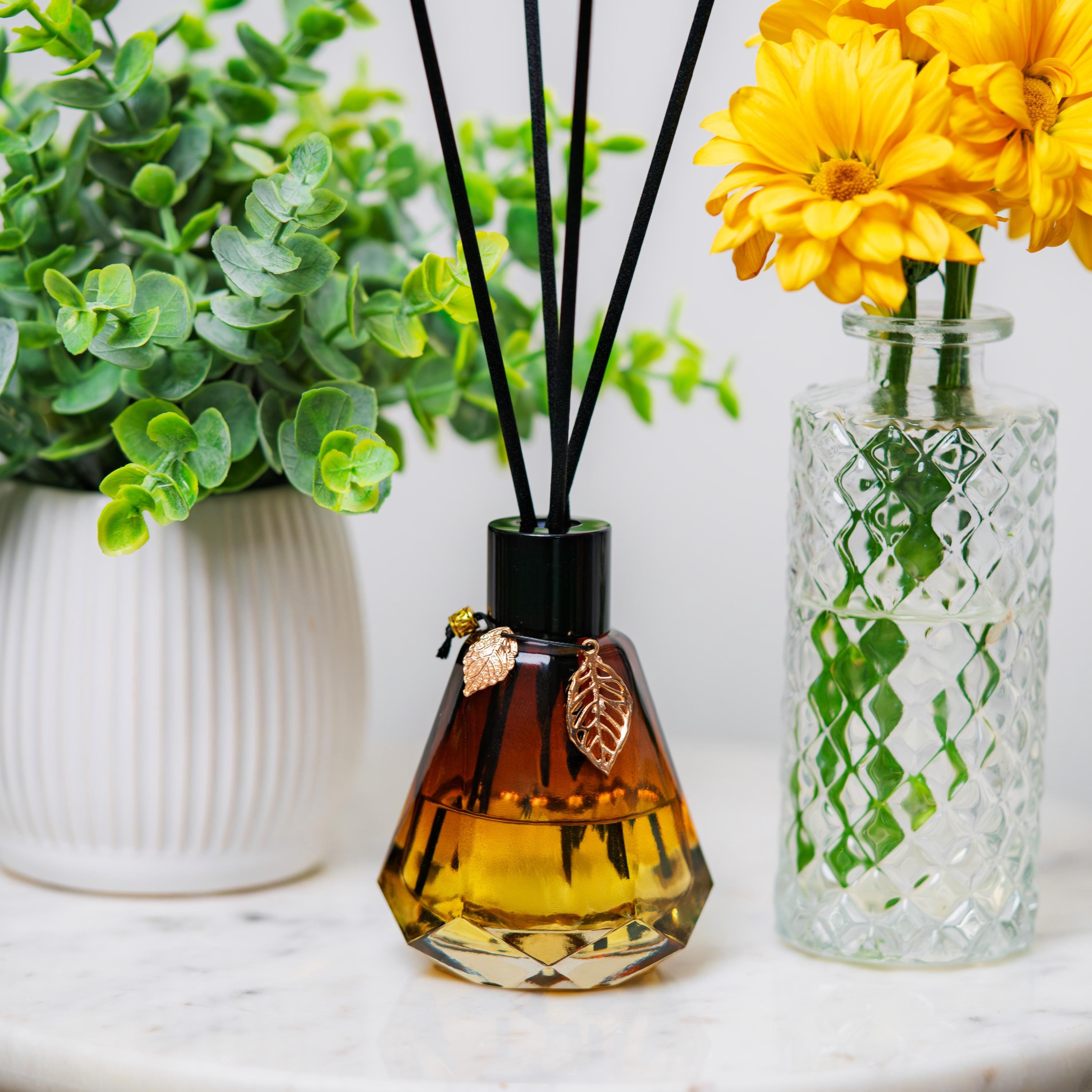 Inspired By Scent - Labo Santal 33, #33 Sandalwood Grace Home Reed Diffuser, Custom Home Gift For Him And For Her, Handmade In New York