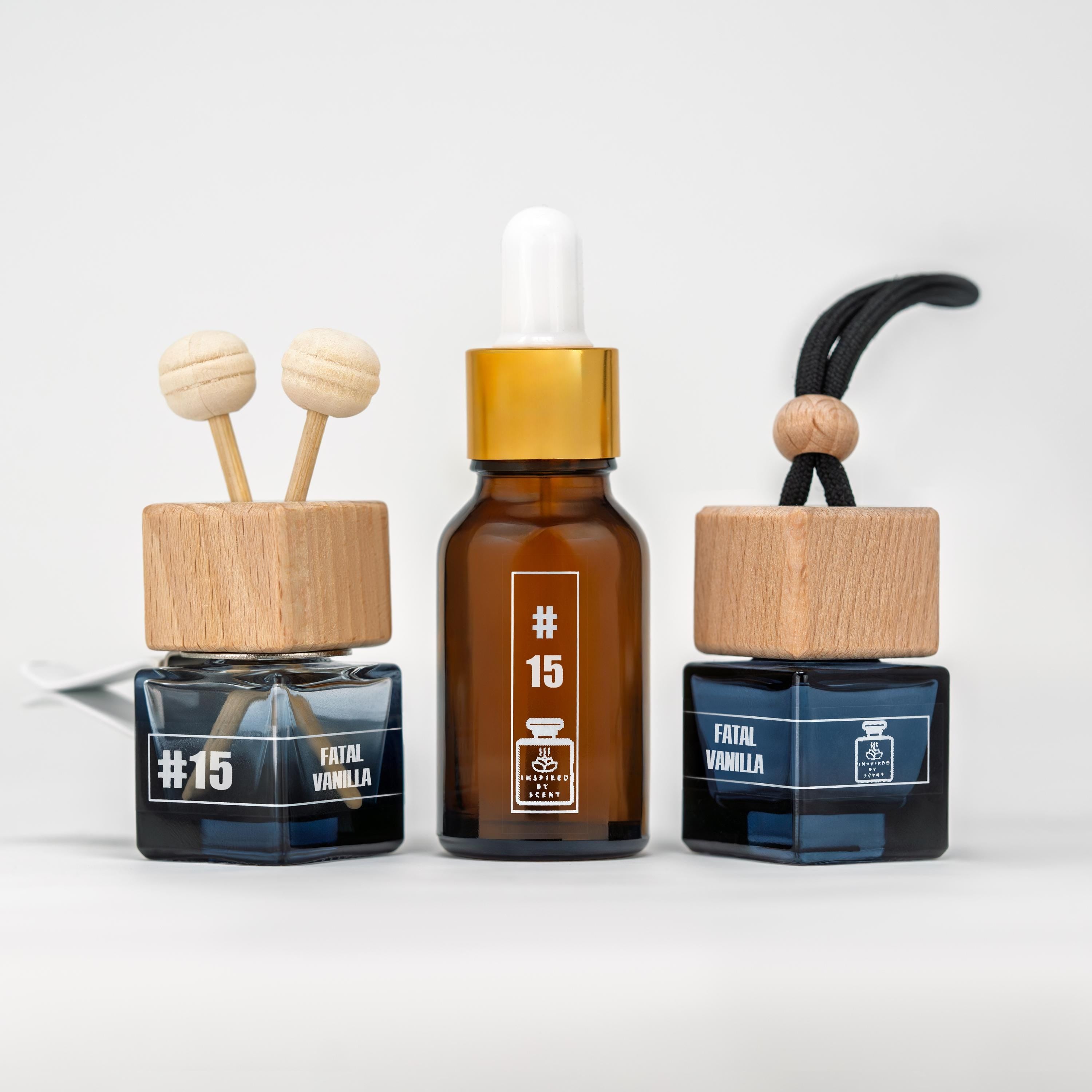 Inspired By Scent - VANILE FATALE , #15 Fatal Vanilla Car Air Freshener, Custom Unisex Car Diffuser Gift For Him For Her, Handmade In NYC